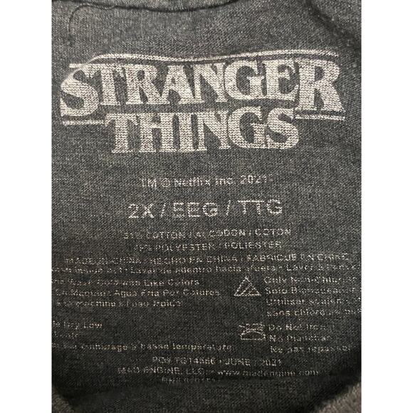 Stranger Things Boys Size 2X Graphic Cartoon Character T-shirt Short Sleeve - Picture 5 of 5